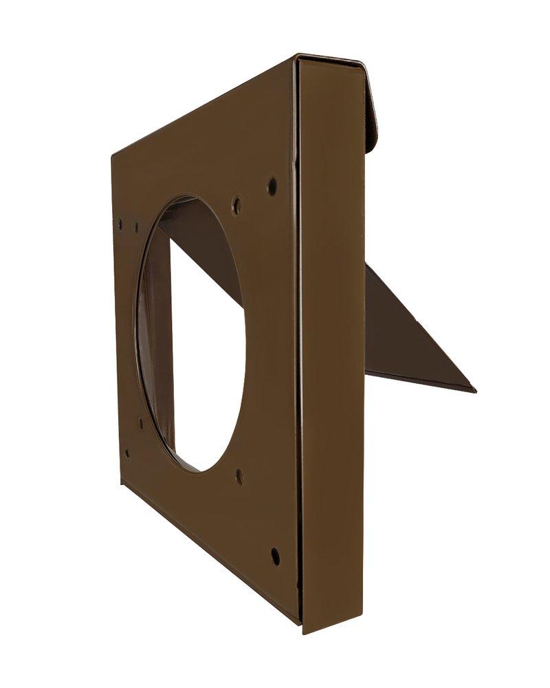 InOvate Technologies Brown 6-1/2 in. Flush Mount Galvalume, Metal and Steel Dryer Vent 