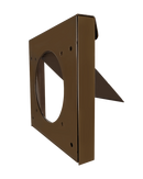 InOvate&reg; Brown 6-1/2 in. Flush Mount Galvalume, Metal and Steel Dryer Vent 