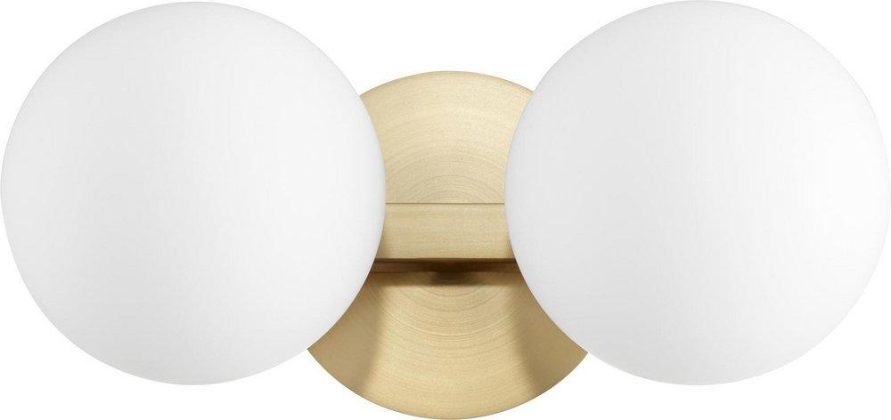 Quorum International Aged Brass 60W 2-Light Medium E-26 Vanity Fixture 