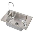 2-Hole Single Bowl Stainless Steel Top Mount Sink and Faucet Kit