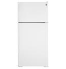 GE&reg; White 28 in. 12.6 cu. ft. Top Mount Freezer Refrigerator 