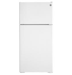 28 in. 16.6 cu. ft. Top Mount Freezer Refrigerator in White