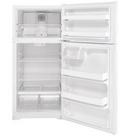 GE&reg; White 28 in. 12.6 cu. ft. Top Mount Freezer Refrigerator 