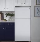 GE&reg; White 28 in. 12.6 cu. ft. Top Mount Freezer Refrigerator 