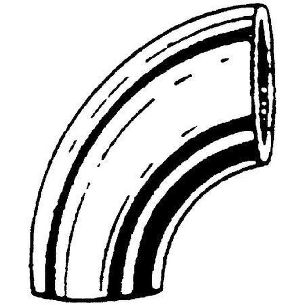 Threaded Schedule 40 Long Radius Domestic 304L Stainless Steel 90 Degree Elbow 