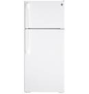 GE&reg; White 28 in. 12.6 cu. ft. Top Mount Freezer Refrigerator 