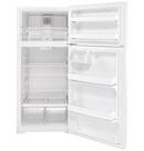 GE® White 28 in. 16.6 cu. ft. Top Mount Freezer Refrigerator 