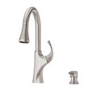 Pfister Spot Defense Stainless Steel Pull Down Single Handle Kitchen Faucet 
