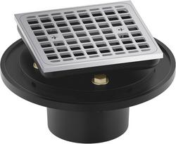 2 - 3 in. Square Tile-In Shower Drain in Polished Chrome