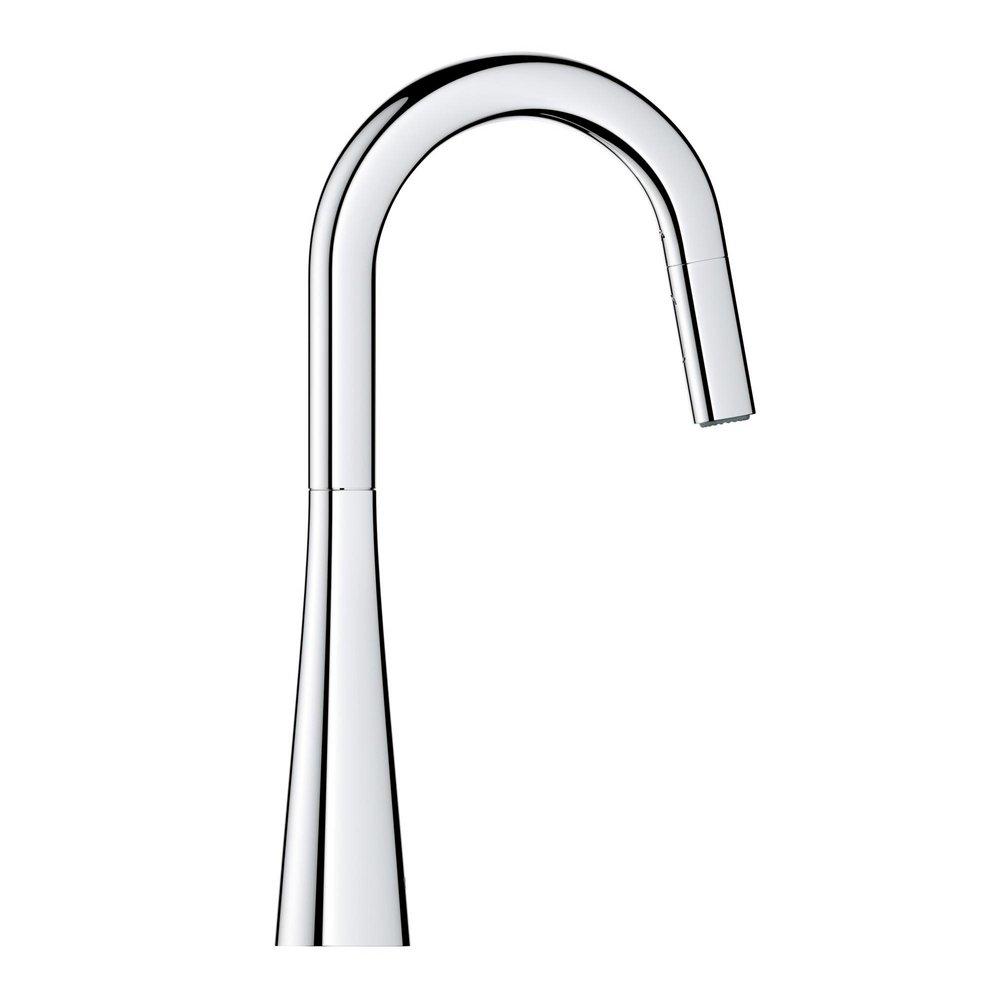 GROHE StarLight&reg; Chrome Single Handle Lever Bar Faucet 