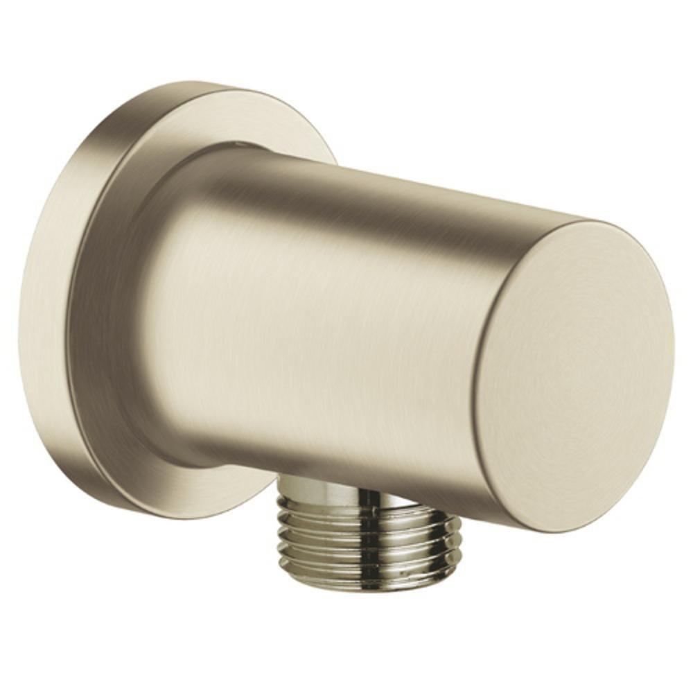 GROHE StarLight&reg; Brushed Nickel 1/2 in. NPT and FIP Metal Union 