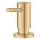 15 oz. Deck Mount Brass Soap Dispenser with Metal and Plastic Trim in Brushed Cool Sunrise