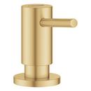 GROHE Brushed Cool Sunrise 15 oz. Deck Mount Brass Soap Dispenser with Metal and Plastic Trim 