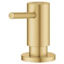 GROHE Brushed Cool Sunrise 15 oz. Deck Mount Brass Soap Dispenser with Metal and Plastic Trim 