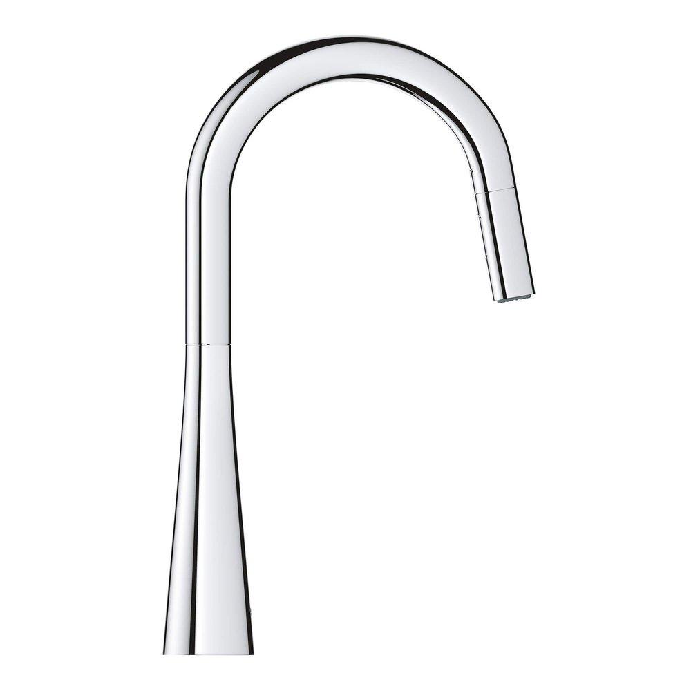 GROHE StarLight Chrome Pull Down Kitchen Faucet 