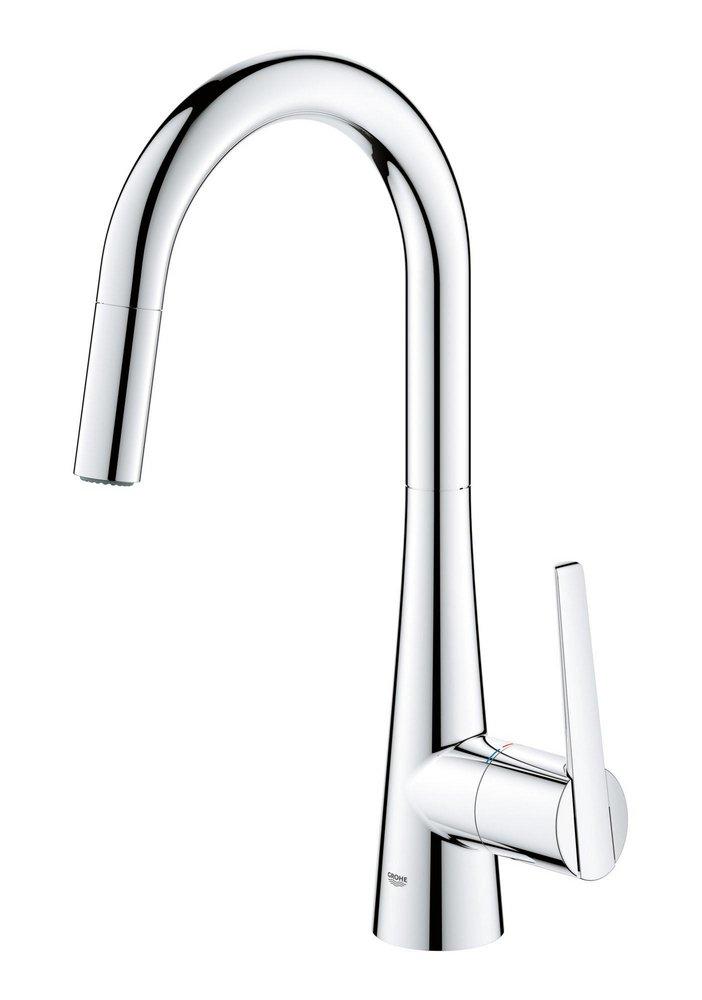 GROHE StarLight Chrome Pull Down Kitchen Faucet 