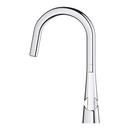 GROHE StarLight Chrome Pull Down Kitchen Faucet 