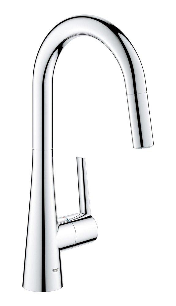 GROHE Starlight Chrome Pull Down Kitchen Faucet 