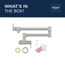 GROHE SuperSteel Infinity Two Handle Lever Pot Filler 