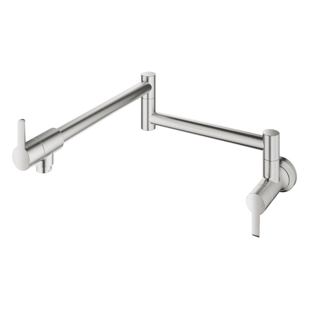GROHE SuperSteel Infinity&trade; Two Handle Lever Pot Filler 