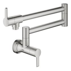 Wall Mount Pot Filler in SuperSteel Infinity&trade;