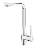 GROHE Chrome Single Handle Pull Down Kitchen Faucet 