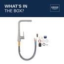 GROHE Chrome Single Handle Pull Down Kitchen Faucet 
