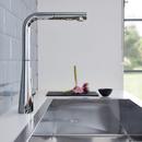 GROHE Chrome Single Handle Pull Down Kitchen Faucet 