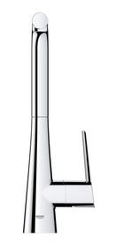 GROHE Chrome Single Handle Pull Down Kitchen Faucet 