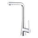 GROHE Chrome Single Handle Pull Down Kitchen Faucet 