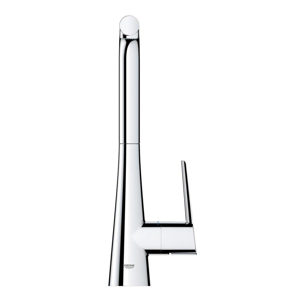 GROHE Chrome Single Handle Pull Down Kitchen Faucet 