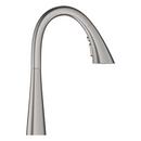 GROHE SuperSteel Infinity Single Handle Pull Out Kitchen Faucet 