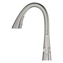 GROHE SuperSteel Infinity Single Handle Pull Out Kitchen Faucet 