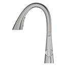 GROHE SuperSteel Infinity Single Handle Pull Out Kitchen Faucet 