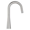 GROHE Steel Single Handle Pull Down Kitchen Faucet 