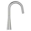 GROHE Steel Single Handle Pull Down Kitchen Faucet 