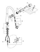 GROHE Steel Single Handle Pull Down Kitchen Faucet 