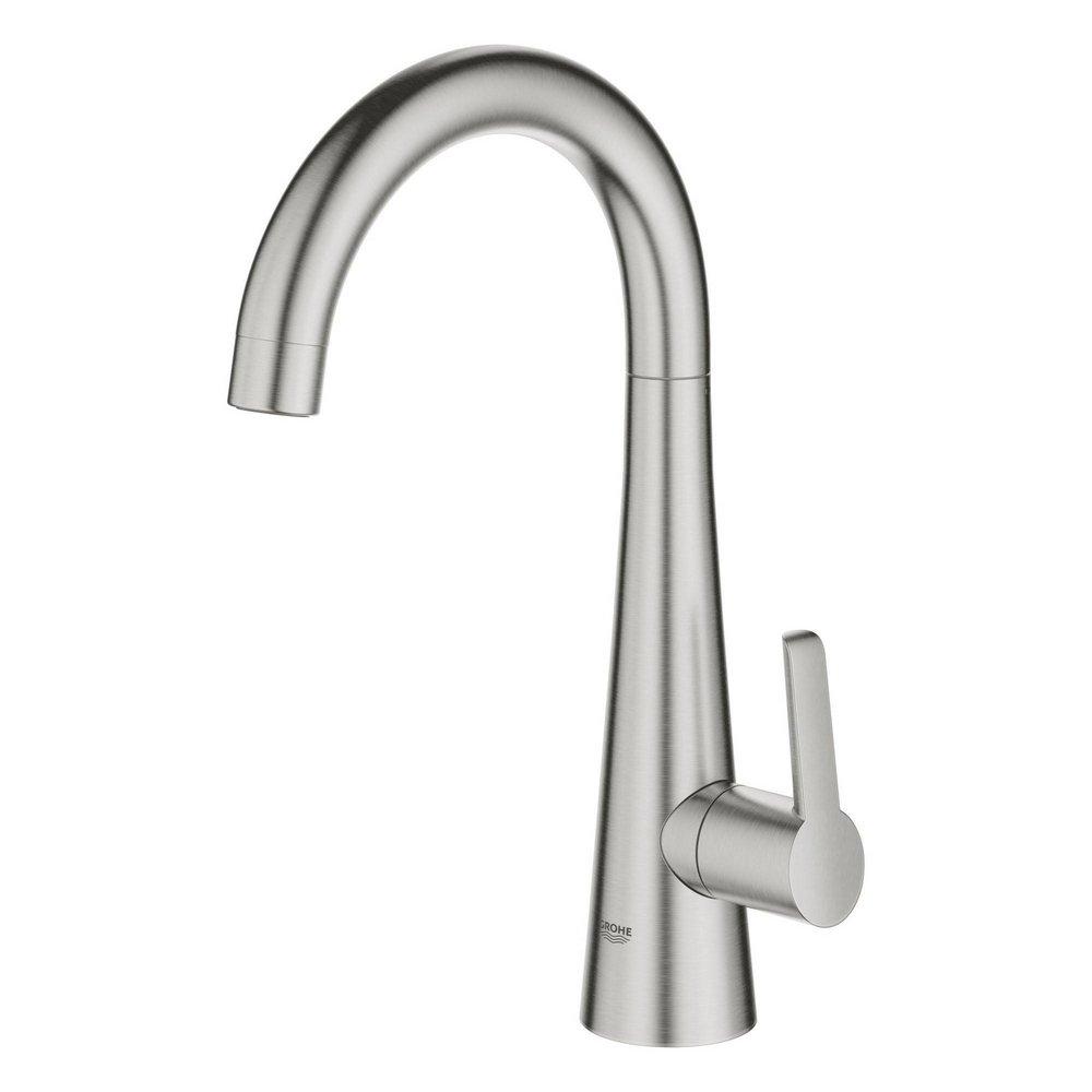 GROHE SuperSteel Infinity Single Handle Lever Handle Bar Faucet 