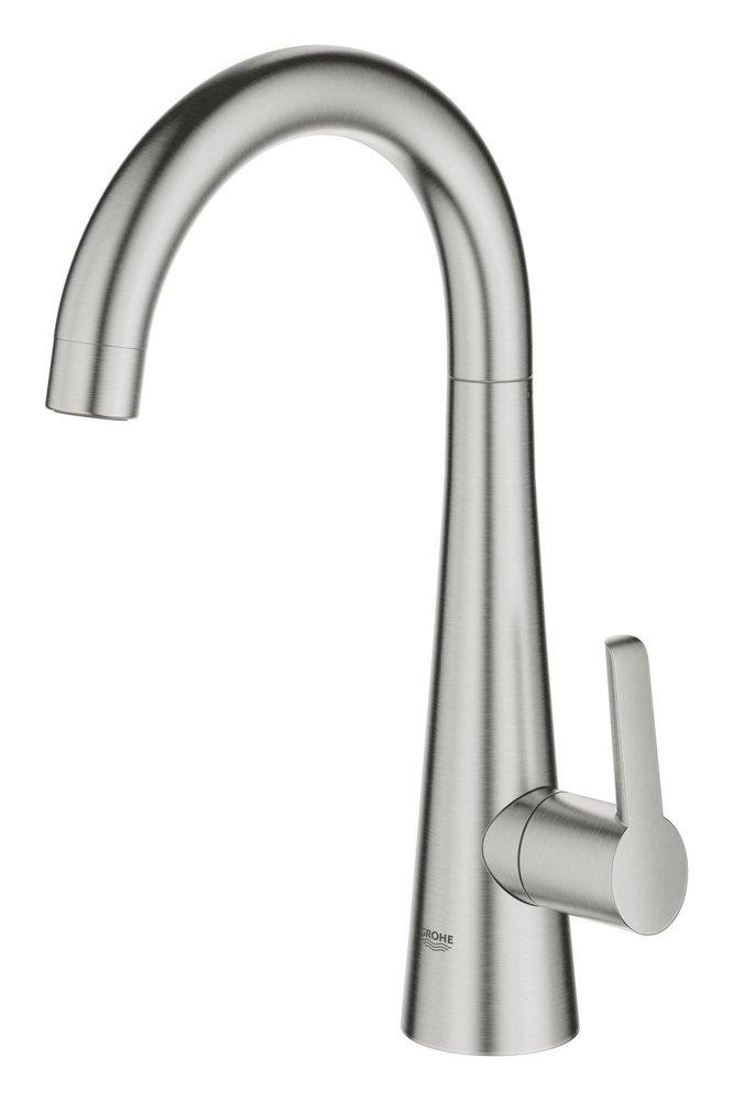 GROHE SuperSteel Infinity Single Handle Lever Handle Bar Faucet 