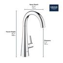 GROHE SuperSteel Infinity Single Handle Lever Handle Bar Faucet 