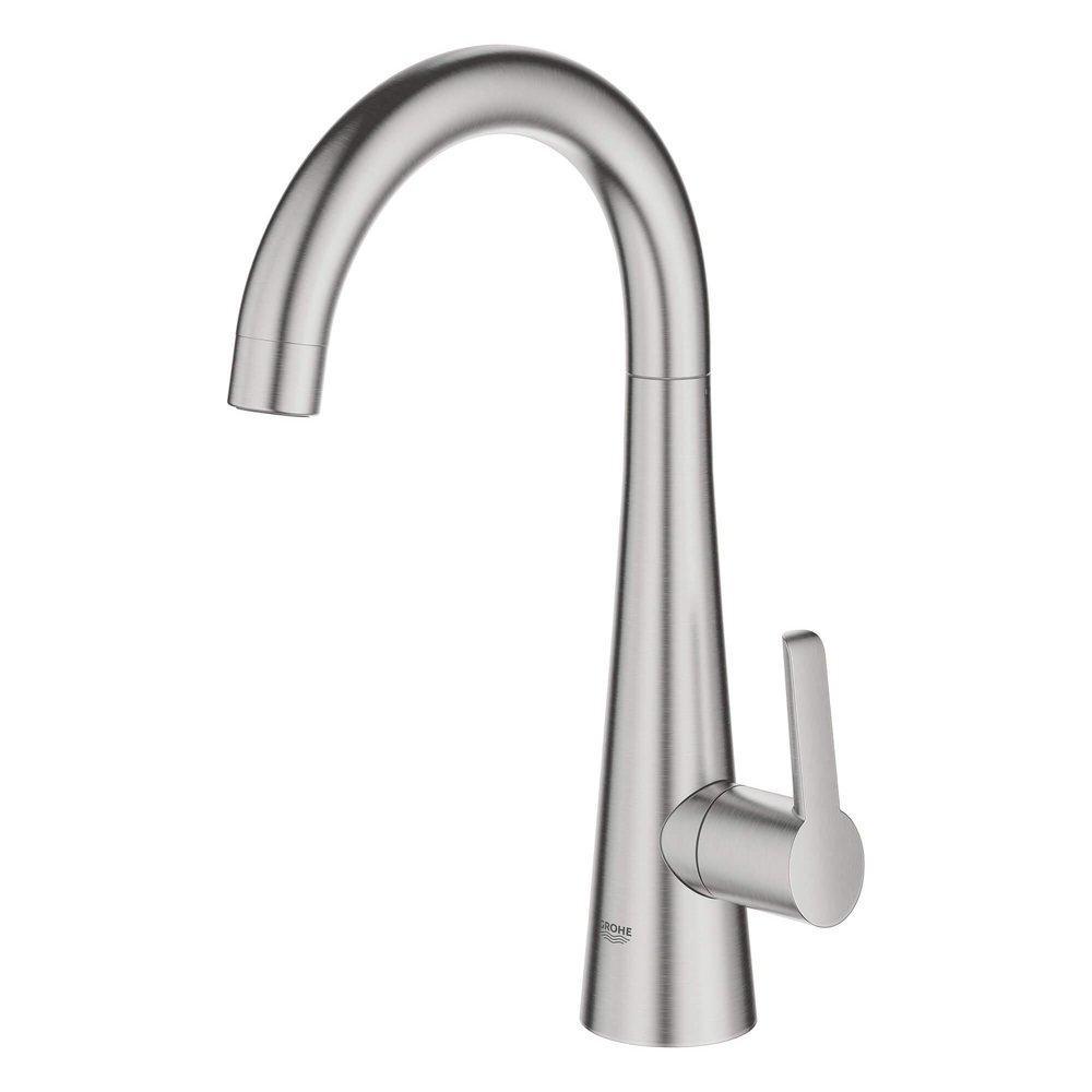 GROHE SuperSteel Infinity Single Handle Lever Handle Bar Faucet 