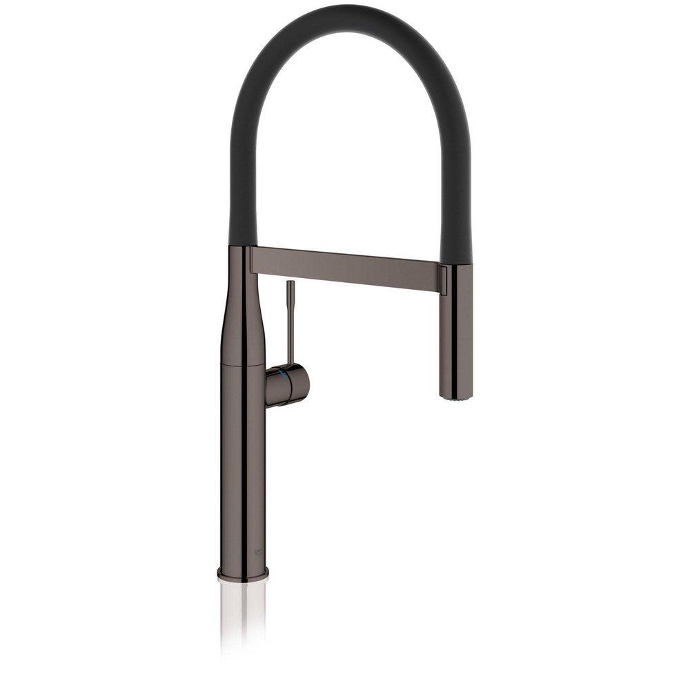 GROHE Hard Graphite Single Handle Pull Out Kitchen Faucet 