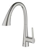 GROHE SuperSteel Infinity Monoblock Single Handle Pull Out Kitchen Faucet 