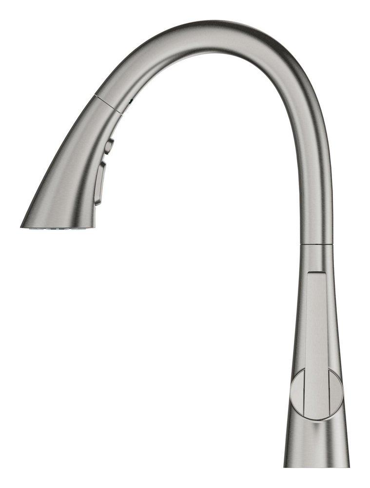 GROHE SuperSteel Infinity Monoblock Single Handle Pull Out Kitchen Faucet 