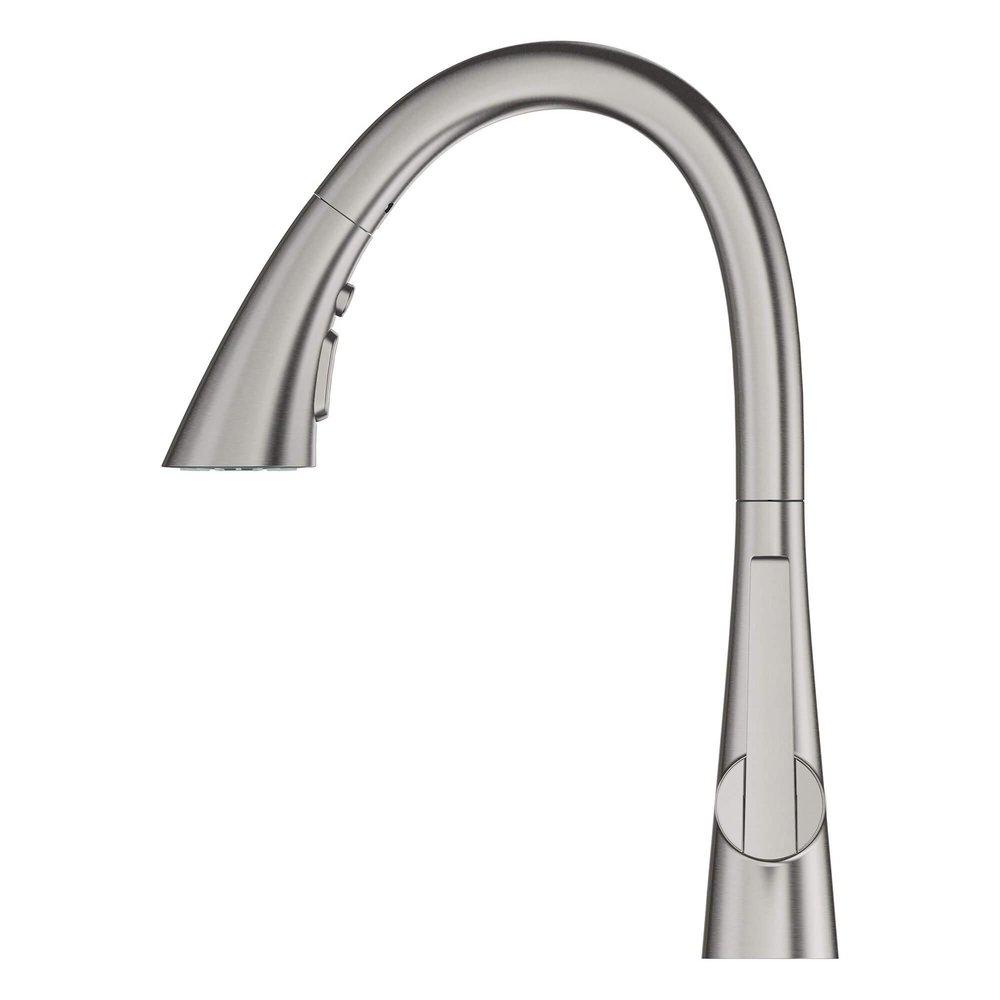 GROHE SuperSteel Infinity Monoblock Single Handle Pull Out Kitchen Faucet 