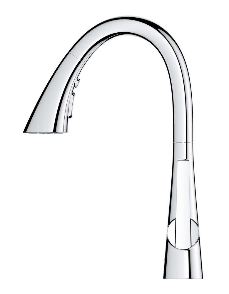 GROHE Chrome Single Handle Pull Out Kitchen Faucet 