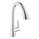 GROHE Chrome Single Handle Pull Out Kitchen Faucet 