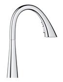 GROHE Chrome Single Handle Pull Out Kitchen Faucet 