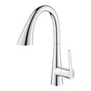 GROHE Chrome Single Handle Pull Out Kitchen Faucet 