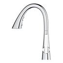 GROHE Chrome Single Handle Pull Out Kitchen Faucet 
